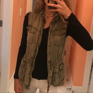 Green Zip-Up Vest
